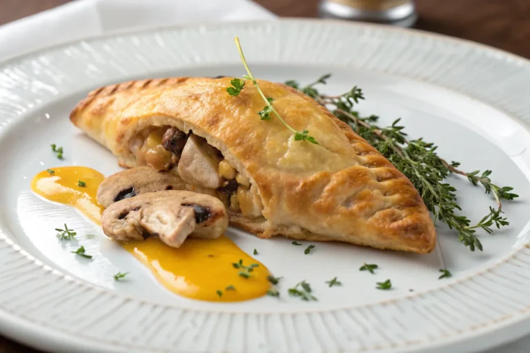 chicken and mushroom pasties recipe
